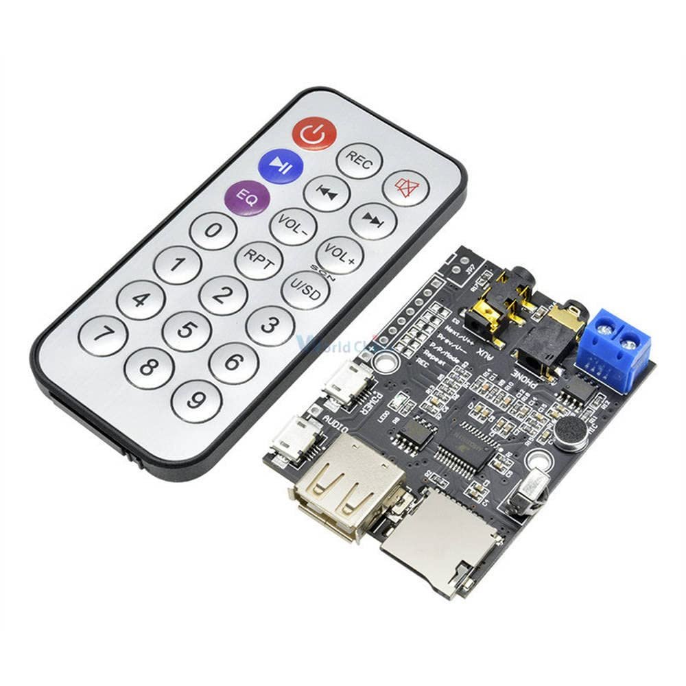 1Set USB 5V WMA+WAV+MP3 Three Decoder Board Audio Amplifier Player Decoding Module Support Remote Controller U-Disk TF Card