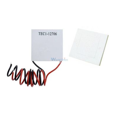 1pcs TEC1-12706 12V 60W Heatsink Thermoelectric Cooler Cooling Peltier Plate Module with Insulation Cotton Washer