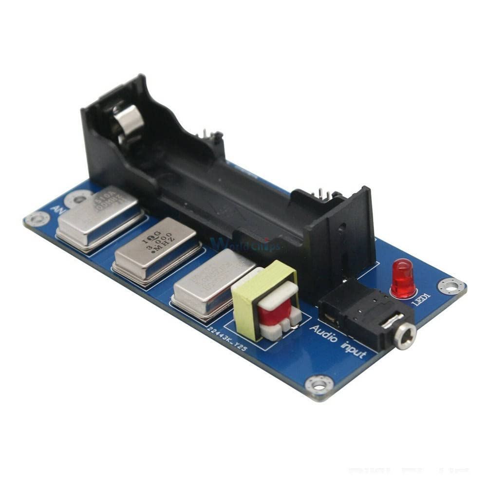 AM Transmitter 3 Channe 1MHZ 3MHZ 5MZH 3.6V with Antenna 18650 Holder Finished Version for Radio Receive Player Experiment
