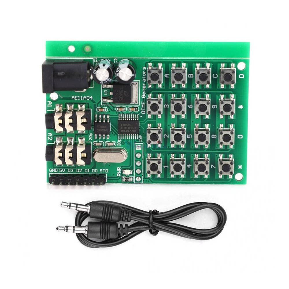 AE11A04 DTMF Audio Generator Encoder Transmitter Module Dialing Keyboard Control DC 5-24V for MT8870/CE004/CE005