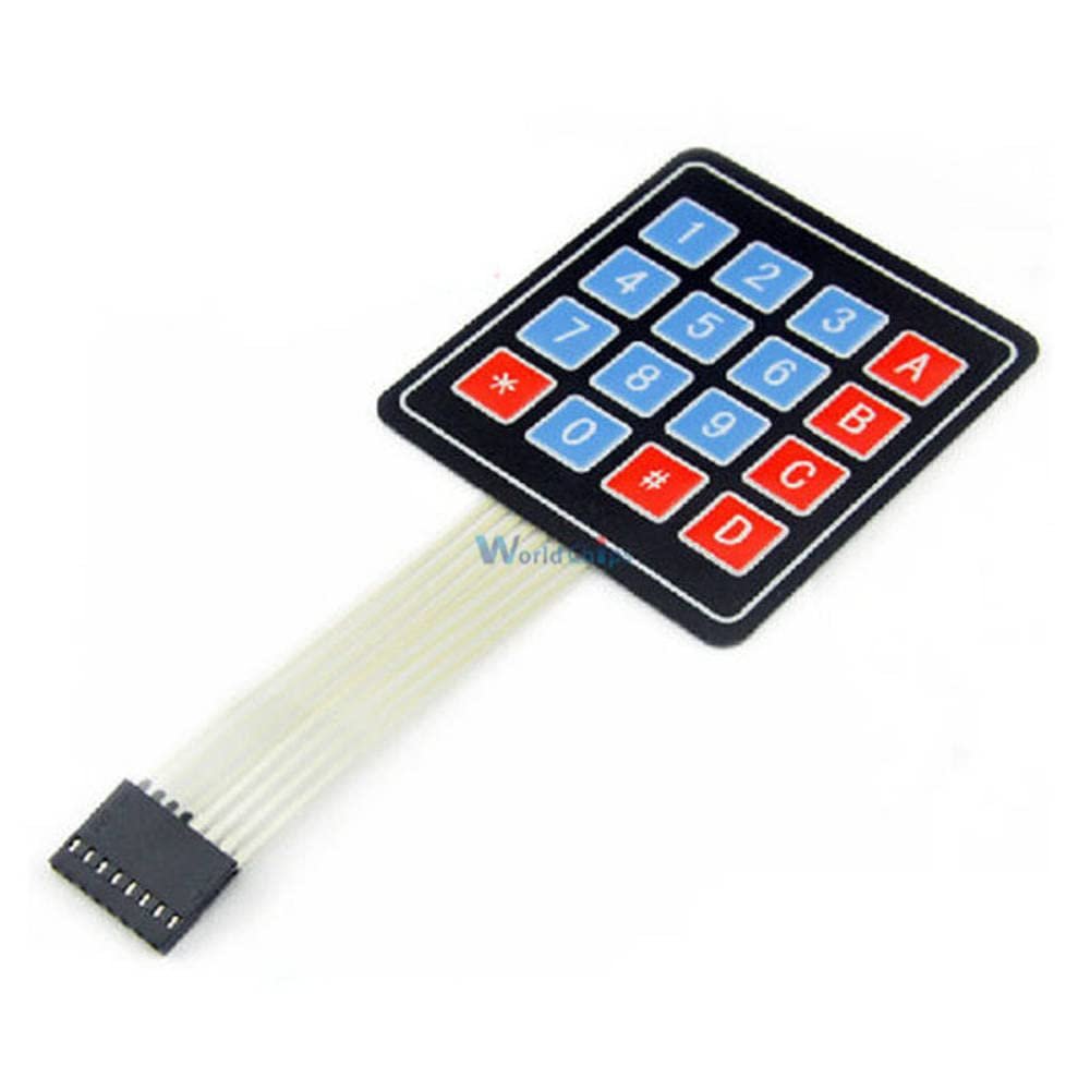 4 x 4 Matrix Array/Matrix Keyboard 16 Key Membrane Switch Keypad DC 35V 100mA 1W for Arduino 4X4 Matrix Keyboard