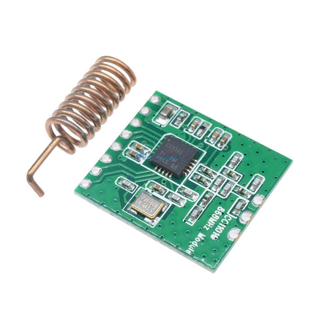 CC1101 Wireless Module Long Distance Transmission Antenna 868MHZ M115 for FSK GFSK Ask OOK MSK 64-Byte SPI Interface Low Power