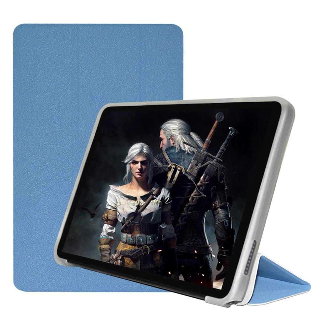 AIJAKO Case for ALLDOCUBE iPlay50 Mini/ALLDOCUBE iPlay50 Mini Pro/ALLDOCUBE iPlay50 Mini Pro NFE Tablet 8.4 inch, Ultra Slim PU Leather Folding Trifold Stand Cover Case with Soft TPU Shell, Blue