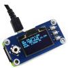 1.3inch OLED HAT Display 128x64 Pixels SPI/I2C Interface Embedded Controller Direct-pluggable for 2B/3B/3B+/Zero W view 3