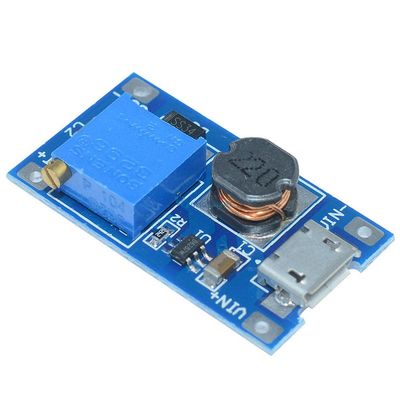10Pcs/Lot DC DC Step Up Power Supply Booster MT3608 for Replace XL6009 Micro USB 2A Adjustable 2-24V to 28V Step-up Module