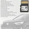 2025 Maps Updated 86271 0E077 Navigation GPS SD Card Compatible with Toyota Prius 4 Runner Sync USA/Canada Maps view 2