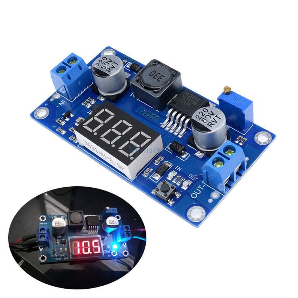 10Pcs DC-DC XL6009 Boost Step Up Power Supply Module Digital 4.5-32V to 5-35V Step-up Voltage Regulator with LED Voltmeter