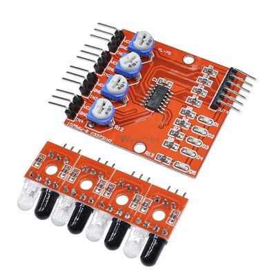 4 Channel Infrared Detector Tracking hotoelectricity Sensor Module Tracking Line Obstacle Avoidance for Smart Car Robot DIY Kit