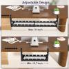 Shikha Cable Management Under Desk, 15.7"-31" Retractable Cable Management Tray, No Drilling Cord Organizer with Clamp for Desk, Under Table Wire Management Tray for Home Office view 3