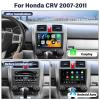 UNITOPSCI 2G+64G Android Car Radio Stereo for Honda CRV 2007-2011 Wireless CarPlay Android Auto Bluetooth 9 Inch Touch Screen GPS Navigation Head Unit Upgrade Radio Mirror Link WiFi Backup Camera Mic view 2