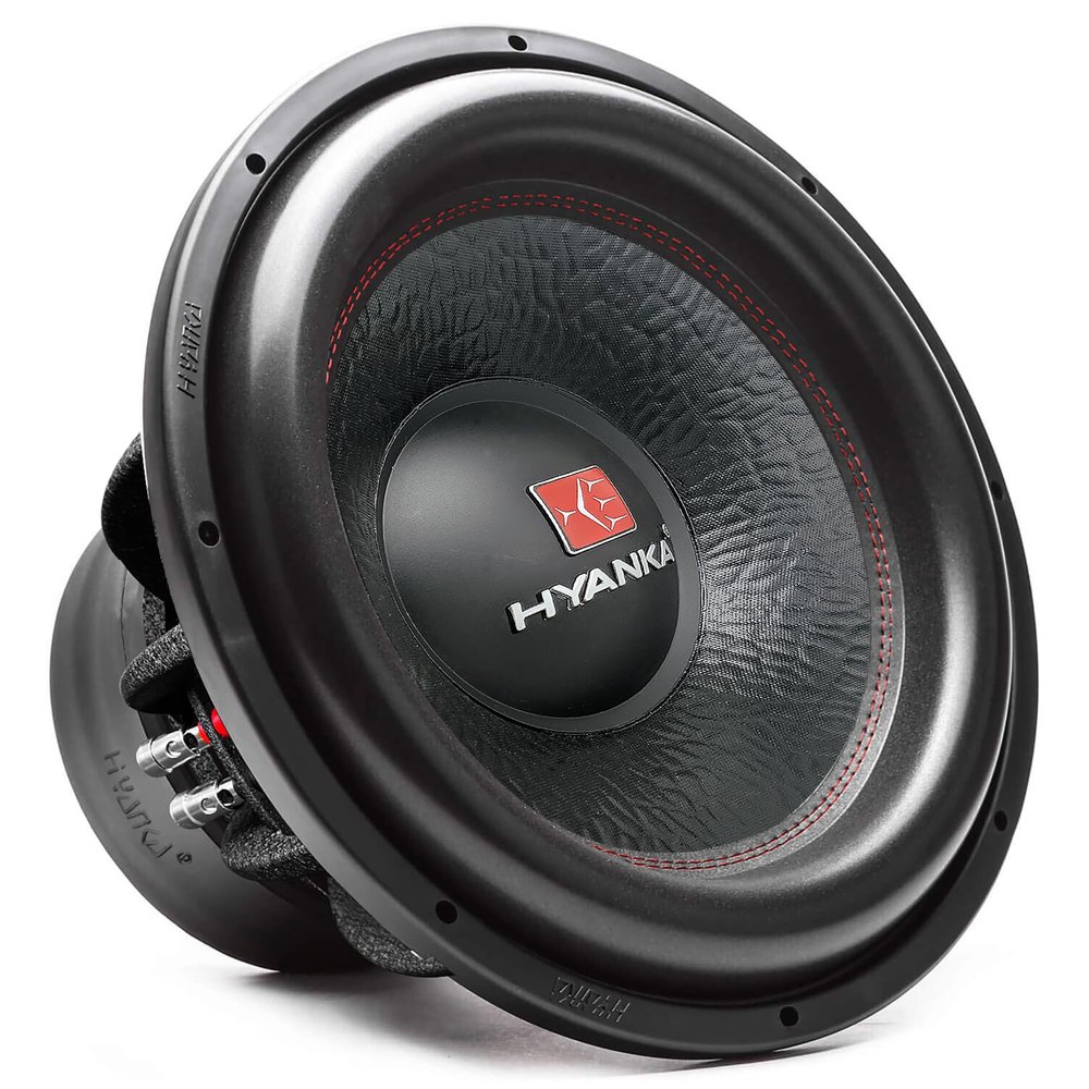 H YANKA BSF-15-2 15 Inch Subwoofer - 2400W MAX Power 15 Inch Paper Cone Subwoofer Car Audio, Black Aluminum Basket, 2.5 Dual Voice Coil 2 Ohm Impedance 15 Woofer for Cars