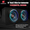 H YANKA BSF-15-2 15 Inch Subwoofer - 2400W MAX Power 15 Inch Paper Cone Subwoofer Car Audio, Black Aluminum Basket, 2.5 Dual Voice Coil 2 Ohm Impedance 15 Woofer for Cars view 2