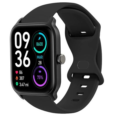 Compatible with TOOBUR Smart Watch Band, Lamshaw New Soft Silicone Sport Replacement Straps Compatible for TOOBUR IDW13 1.8" Smart Watch/TEMINICE IDW13 1.8" Smart Watch/VRPEFIT IDW13 1.8" Watch/Konitee IDW13 1.8" Smart Watch/Gydom IDW13 1.8" Smart Wa
