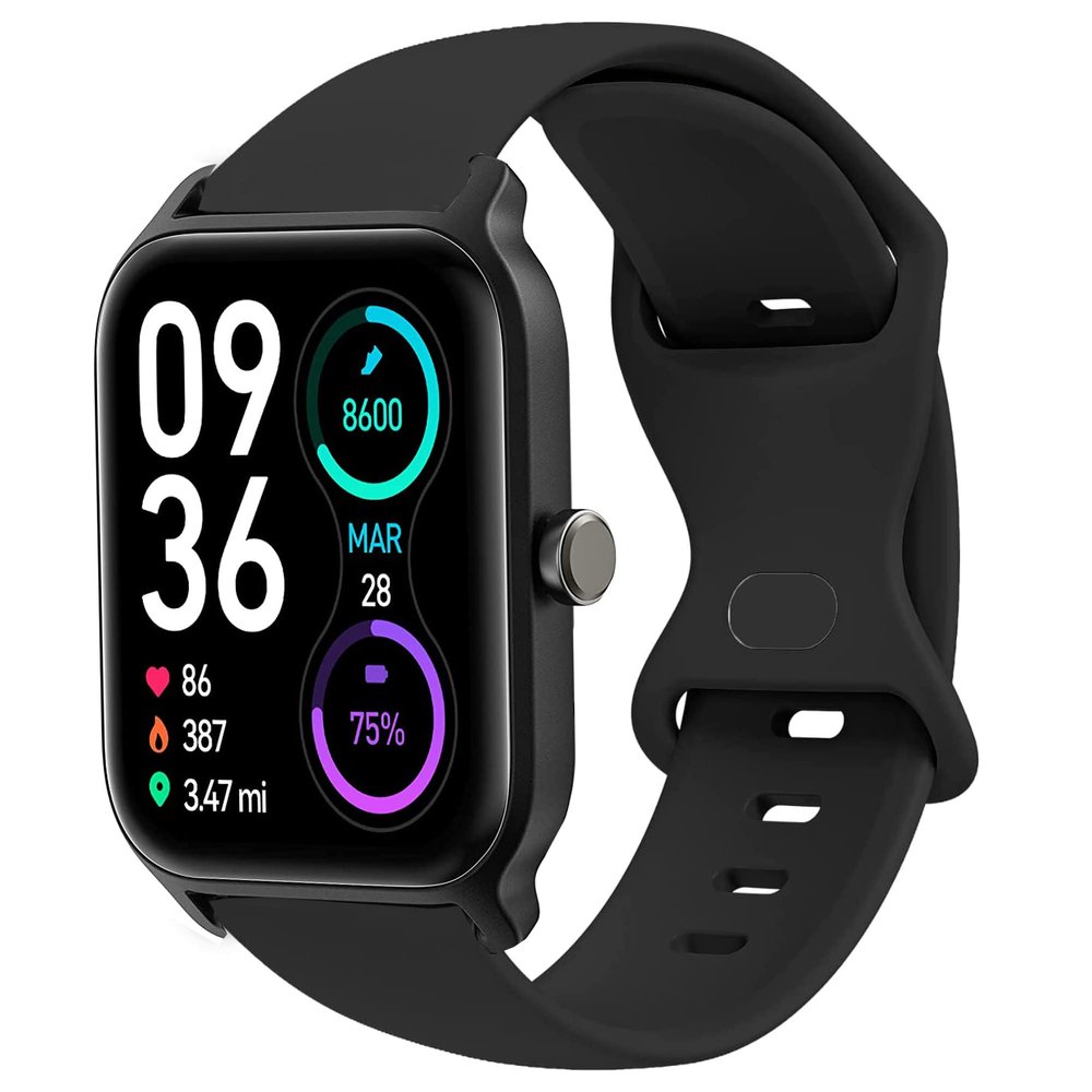 Compatible with TOOBUR Smart Watch Band, Lamshaw New Soft Silicone Sport Replacement Straps Compatible for TOOBUR IDW13 1.8" Smart Watch/TEMINICE IDW13 1.8" Smart Watch/VRPEFIT IDW13 1.8" Watch/Konitee IDW13 1.8" Smart Watch/Gydom IDW13 1.8" Smart Wa
