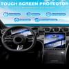 [Upgrade] 2 Pack Mercedes Benz GLC 11.9-Inch & 12.3-Inch Screen Protector for Models GLC 300 2023-2025 2026/W206 C300 2022-2025 2026/AMG C43 2023-2025/AMG C63 2024-2025 [No Glare & Fingerprint] for 9H Tempered Glass Touch screen Navigation Protective view 2