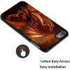 AIRWEE for iPod Touch 7 Case,Touch 6/5 Case, Slim Back Cover Hard Plastic Protector Case for Apple iPod Touch 5th/6th/7th Generation for Women Girl Men,Fire Dragon view 2