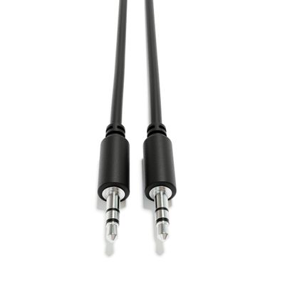 ExcelValley - Audio AUX Extension Cables Leads - Stereo Mini Jack TRS 3.5mm 1/8" [Nickel Plated | Male to Male | 200 cm - 78.74"]