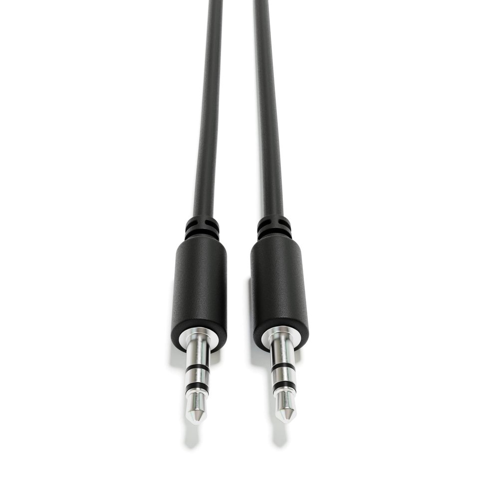 ExcelValley - Audio AUX Extension Cables Leads - Stereo Mini Jack TRS 3.5mm 1/8" [Nickel Plated | Male to Male | 200 cm - 78.74"]