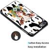 AIRWEE for iPod Touch 7 Case, Slim Back Cover Hard Plastic Protector for Apple iPod Touch 5/6/7 Generation, Cow Print Flower view 2