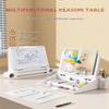 Book Stand for Reading White Board Storage Box Multifunctional Adjustable Laptop Stand Book Holder Tray with Clips Ergonomic, Foldable Sturdy Portable for Textbook Recipe Magazine Laptop Tablet (Size view 2