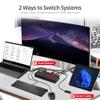 SIIG USB-C 2 Port KVM Switch Docking Station PD 65W and Charging Cable (USB-C to USB-C, 2X 3.3ft) view 4