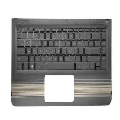 Bayjebu Replacement Parts for HP Pavilion x360 13-U TPN-W118 13.3" Palmrest Bezel with US-English Backlit Keyboard Gold 856045-001