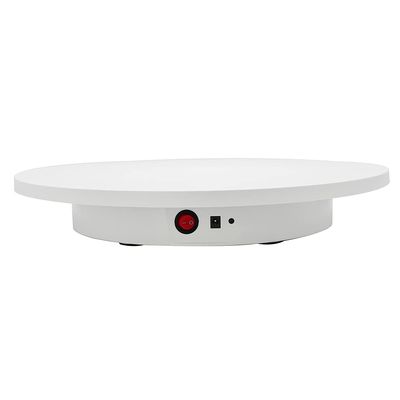 Rotating Display Stand with Re-Mote Control 16.5''/220lb Photography Turntable Motorized Turntable for 360 Degree Image, Video, Model, Cake (White)