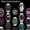 Smart Watch for Women Men (Answer/Make Calls), Smartwatch for Android and iOS Phones with 1.32" HD Full Touch Screen AI Voice Assistant Music Control Sleep Tracker,Purple view 3