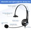 RJ9 Telephone Headset with Mic Noise Cancelling, Quick Disconnect Phone Headset Compatible with Polycom VoIP VVX311 VVX411 VVX250 Plantronics S12 T110 ShoreTel 480 Nortel NEC Aastra Mitel Desk Phones view 4