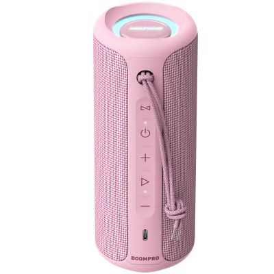 MIATONE Portable Bluetooth Speaker 36W Stereo Sound Bass Boost, 24H Playtime Bluetooth 5.3 TWS Pairing (Pink)