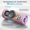 MIATONE Portable Bluetooth Speaker 36W Stereo Sound Bass Boost, 24H Playtime Bluetooth 5.3 TWS Pairing (Pink) view 2
