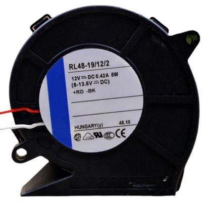 12V RL48-19/12/2 0.42A 5W 7527 Cooling Fan 2-Wire