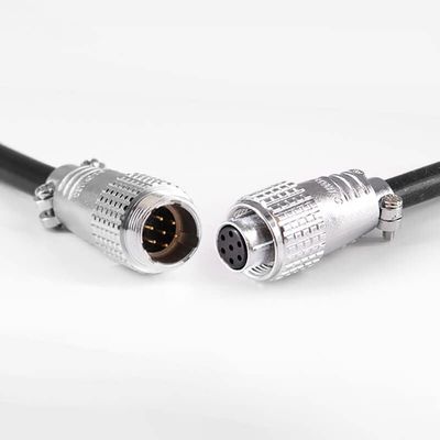 GXMRHWY TP12 7 Pin Aviation Connector Male Female Straight Metal Wiring Aviation Solder Cup for Cable