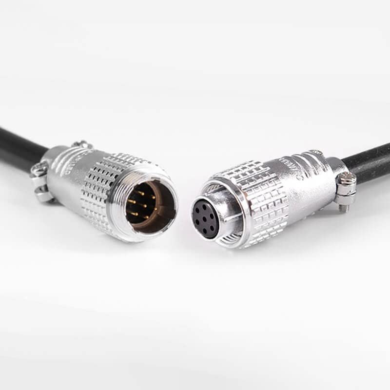 GXMRHWY TP12 7 Pin Aviation Connector Male Female Straight Metal Wiring Aviation Solder Cup for Cable