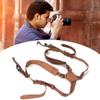 QANYEGN Camera Straps, Leather Double Shoulder Straps, Photographer Gear Accessories for Dslr Cameras (brown) view 2