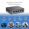 D-Link 5-Port 2.5GB Unmanaged Gaming Switch with 5 x 2.5G - Multi-Gig, Network, Fanless, Plug & Play (DMS-105),Black view 3