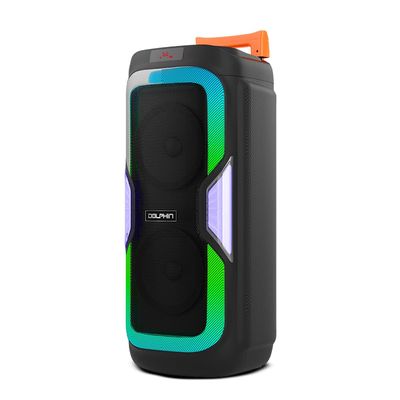 Dolphin Dual 10" Bluetooth Portable Speaker w/LED Light Show, Deep Bass, Rechargeable, Wireless
