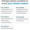 MULTIMAX 2x2 MIMO 4G/5G 6-in-1 All-Weather High Performance Antenna - for Cisco, Cradlepoint, Digi, Peplink, Etc. (Threaded Bolt, Black, 15 Cables w/ 2X 5G, 3X Wi-Fi, 1x GNSS) view 4
