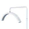 Atlas View Bling Half Moon Lash Light | Dimmable LED Diamond Esthetician Light for Eyelash Techs - LED Floor Lash Lamp with Adjustable Height, Touch Control & Stable Base | Warm & Cool Tones | White view 1