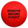 Coolballs Plain Red Foam Static Wick Cover Protector Balls for Jet Aviation Airline Airplanes (Printed Remove Before Flight) (1.75" Inch Diameter) (Pack of 100) view 2