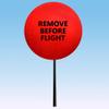 Coolballs Plain Red Foam Static Wick Cover Protector Balls for Jet Aviation Airline Airplanes (Printed Remove Before Flight) (1.75" Inch Diameter) (Pack of 100) view 3