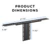 HumanCentric DSLR Monitor Mount Extra Large, Desk Camera Mounting, Light Webcam, Microphone Shelf for Monitor VESA Arm, Replace Clamp Tripods, 100x100mm Patterns, Aluminum, Hardware Included view 4