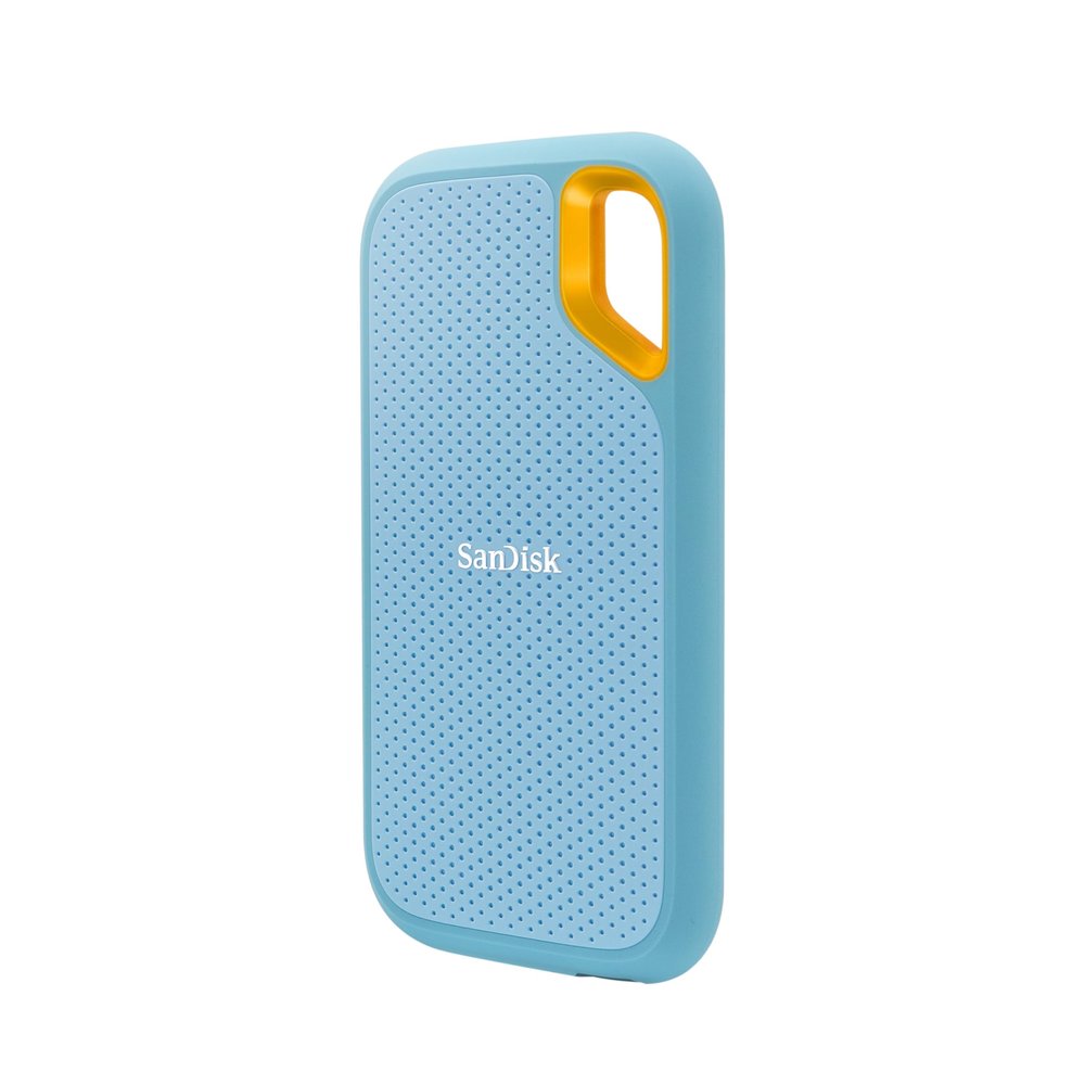 SanDisk 2TB Extreme Portable SSD - Up to 1050MB/s, USB-C, USB 3.2 Gen 2, IP65 Water and dust Resistance, Updated Firmware, Sky Blue - External Solid State Drive - SDSSDE61-2T00-G25B