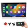 CUSP 10.1 Inch Car Stereo Radio Universal Double Din Wireless Apple Car Play & Android Auto in-Dash Kit GPS Bluetooth Multimedia Player Head Unit (10.1 Inch 4G+64G+Car Play & Android Auto) view 1