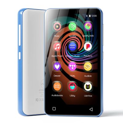 160GB MP3 Player with Bluetooth and WiFi, innioasis Music Player with Spotify,Pandora,Amazon Music,4" Touch Screen Android MP4 MP3 Player for Kids with Libby,Audible,Spotify Kids(Blue)
