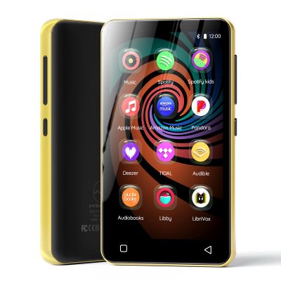 160GB MP3 Player with Bluetooth and WiFi, innioasis Music Player with Spotify,Pandora,Amazon Music,4" Touch Screen Android MP4 MP3 Player for Kids with Libby,Audible(Black_Gold)