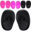 4 Pairs Silicone Ear Covers Waterproof Hairdressing Hair Dye Earmuffs Salon Styling Tool DIY Shop and Home Personal Use Protection Perm Highlight Anti-Dyed Protectors Heat Water Resistance view 1