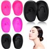 4 Pairs Silicone Ear Covers Waterproof Hairdressing Hair Dye Earmuffs Salon Styling Tool DIY Shop and Home Personal Use Protection Perm Highlight Anti-Dyed Protectors Heat Water Resistance view 4