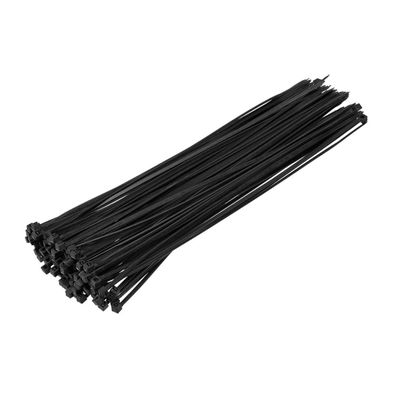 LJFMDLN 400pcs Cable Zip Ties 200mmx2.5mm Self-Locking Nylon Tie Wraps Black Single-use Locking Flexible Cable Tie