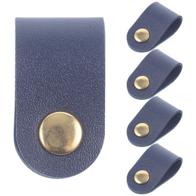 Gatuida Leather Cord Organizer Cable Straps Set Strong Buckle for Speaker Guitar Tv Computer Microphone